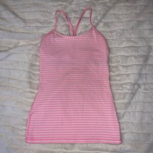 lululemon athletica Pink Striped Tank Top